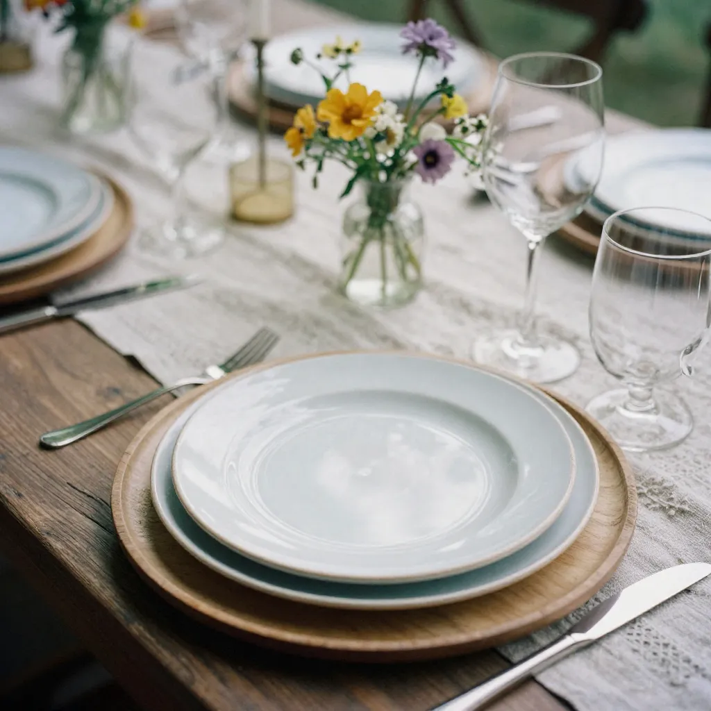 Materialien und Texturen in der Tischdekoration